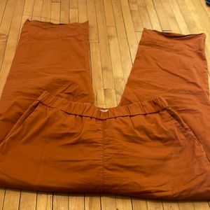 Everlane wide leg size 16 burnt ember pants